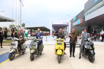 Piaggio Group Resmikan Pabrik Baru di Cikarang
